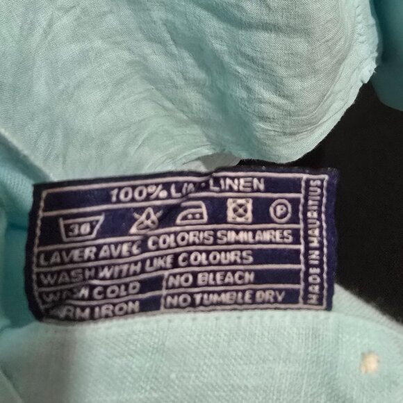 Vilbrequin 100% Linen Men's LS BF Shirt - L.Blue - Sz XL* - Picture 4 of 4